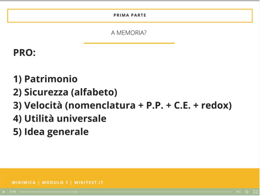 Lezione di Wikimica sulla tavola periodica