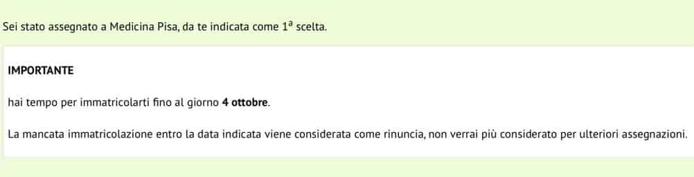 claudia test medicina frase