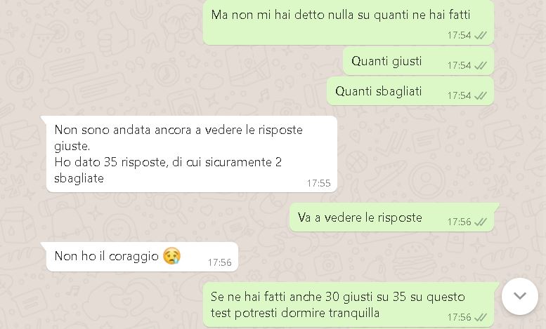 test medicina risposte corrette e sbagliate