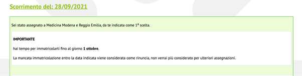 graduatoria test medicina storia mishal sheryaar